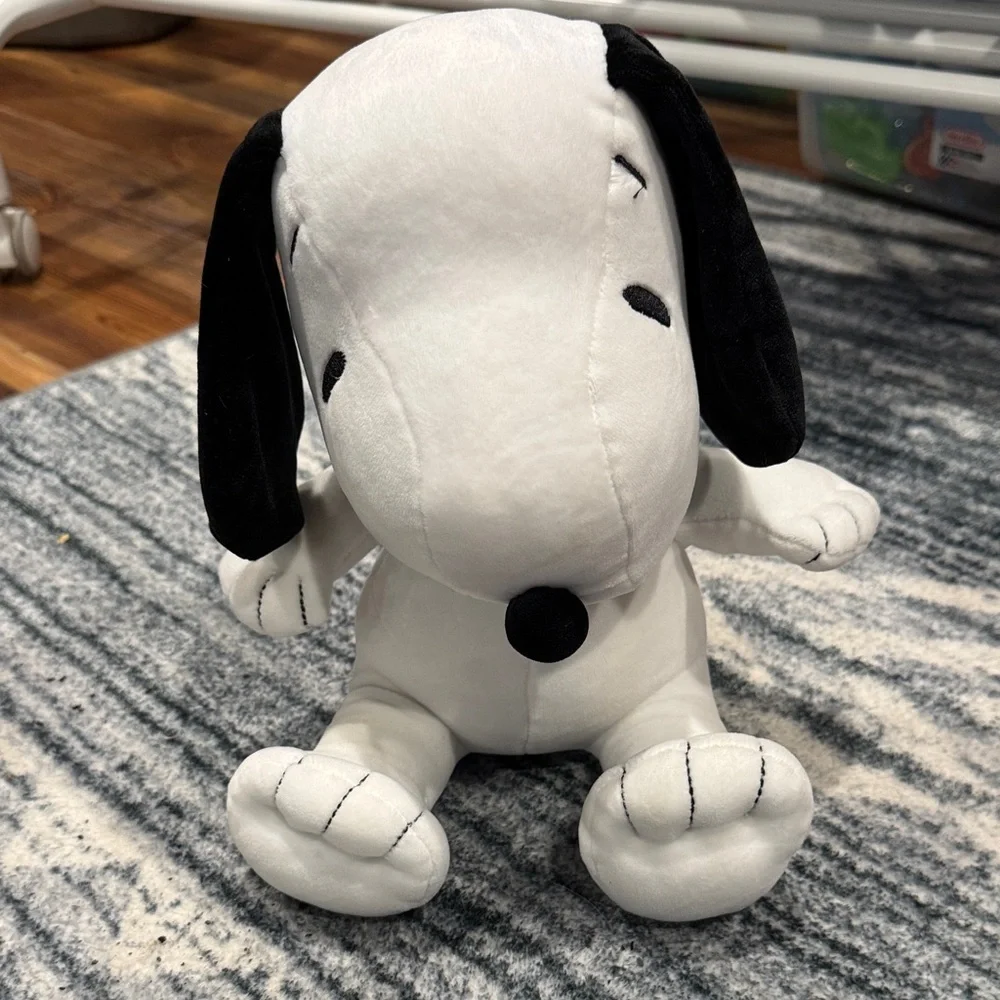 Black and White Dog Plush Toy